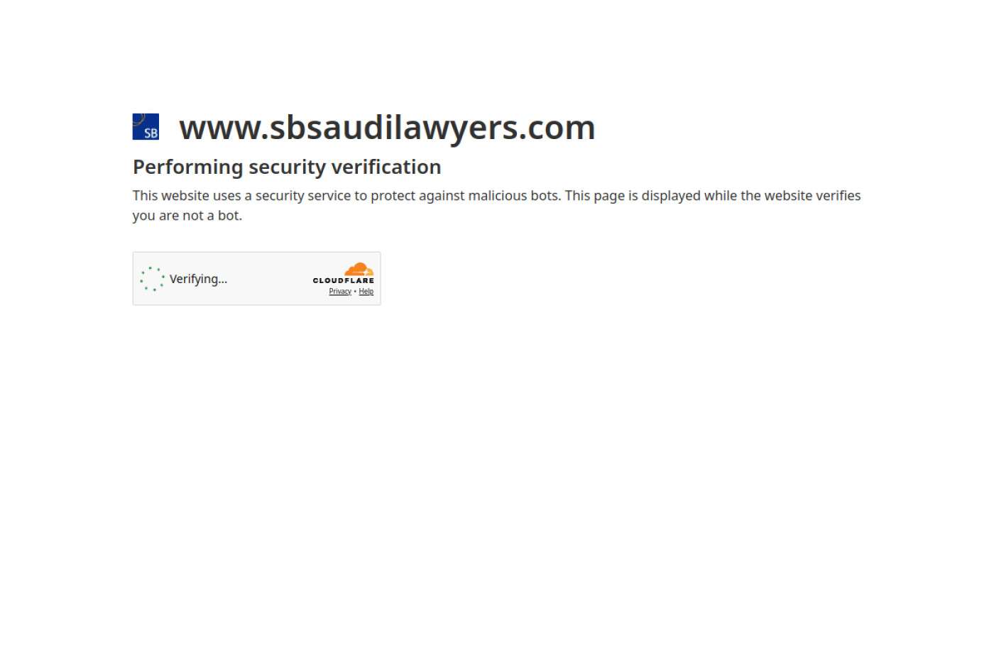 SB Saudi Lawyers live website preview